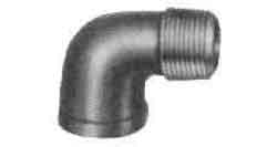 ELBOW STREET MALLEABLE CAST, IRON GALV 90DEG 1-1/2