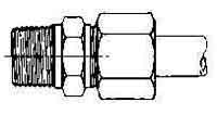 CONNECTOR COMPRESSION STEEL, 10MMXPT3/8 400KG