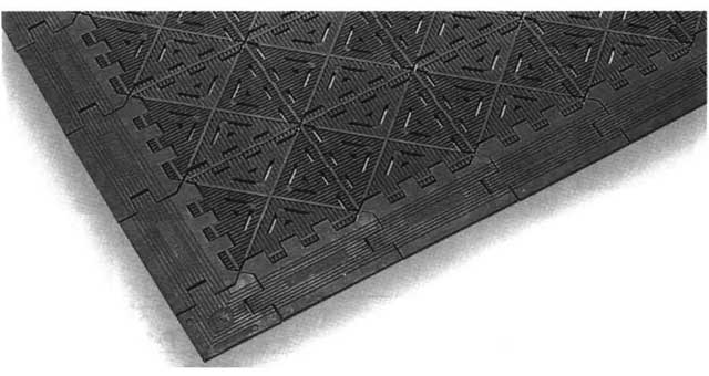 MAT DOOR RUBBER JOINTED, 45X75CM