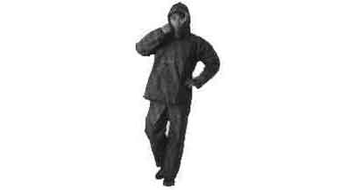 RAIN SUITS WITH HOOD VINYL, SIZE L