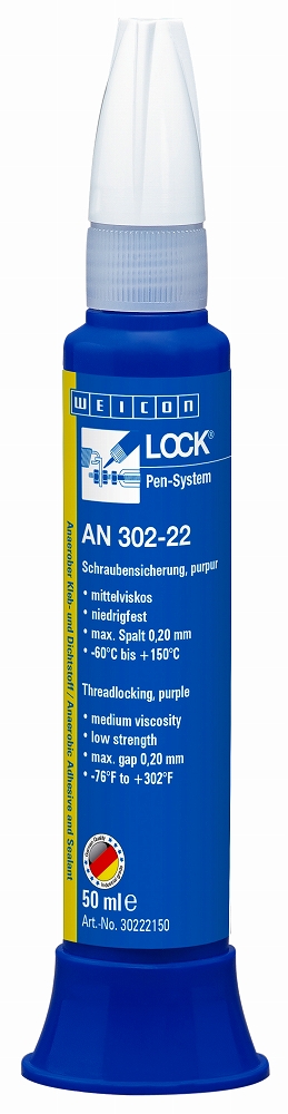 ADHESIVE ANAEROBIC THREADLOCK, WEICON AN302-22 50ML