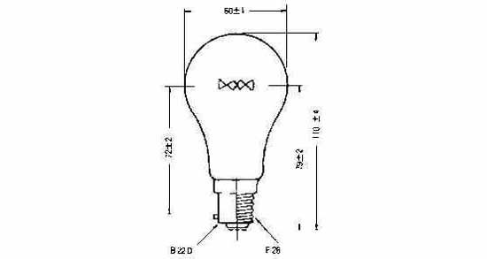 LAMP NAVIGATION E-26, 24V 40W