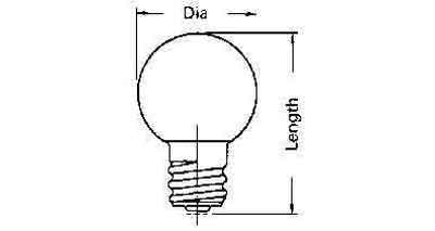 LAMP PILOT GLOBULAR CLEAR E-10, 24V 0.11A 11X23.5MM