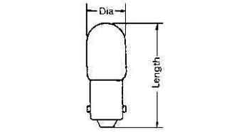 LAMP PILOT TUBULAR CLEAR, BA-15D 220V 15W 20X70MM