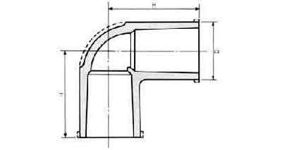 [733002] ELBOW PVC 90DEG, FOR WATER SUPPLY SIZE 16