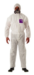 [11258] WORKWEAR PROTECTIVE SMS FABRIC, MICROGARD 1500 WHITE SIZE XXXL