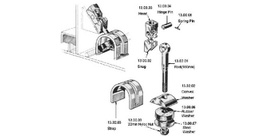 [233266] MACGREGOR HATCH QUICK ACTING, CLEAT ASSEMBLY 180MM #13.02